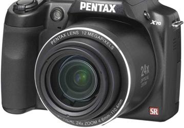 PENTAX X70 Megazoom — компактная камера с 24-кратным «зумом»